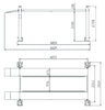 4 koloms parkeerbrug 3,7 T - XL (HOGER EN LANGER)